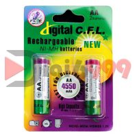 بسته دو عددی باتری قلمی قابل شارژ Digital C.F.L 4550 mAh